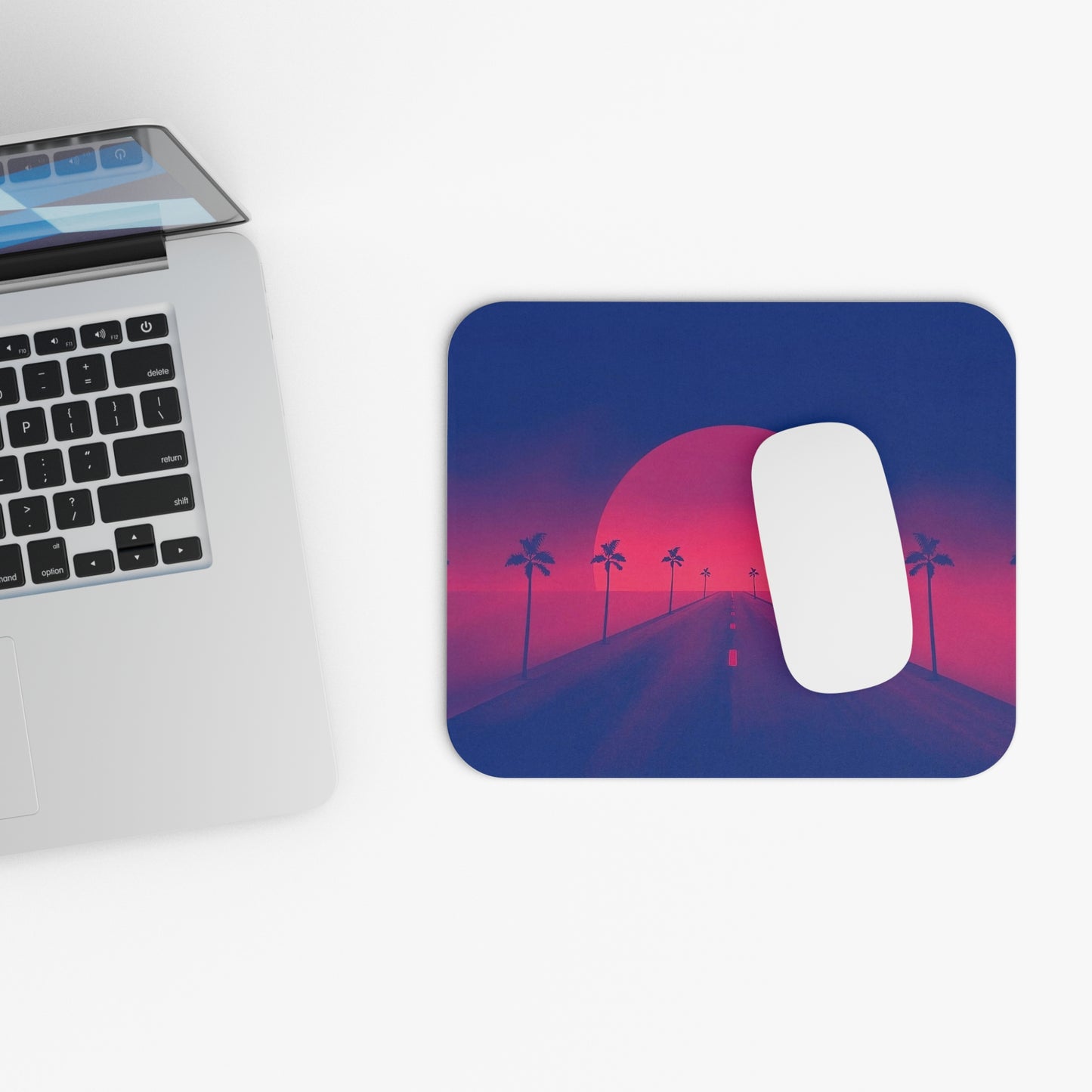 retro sunset mousepad