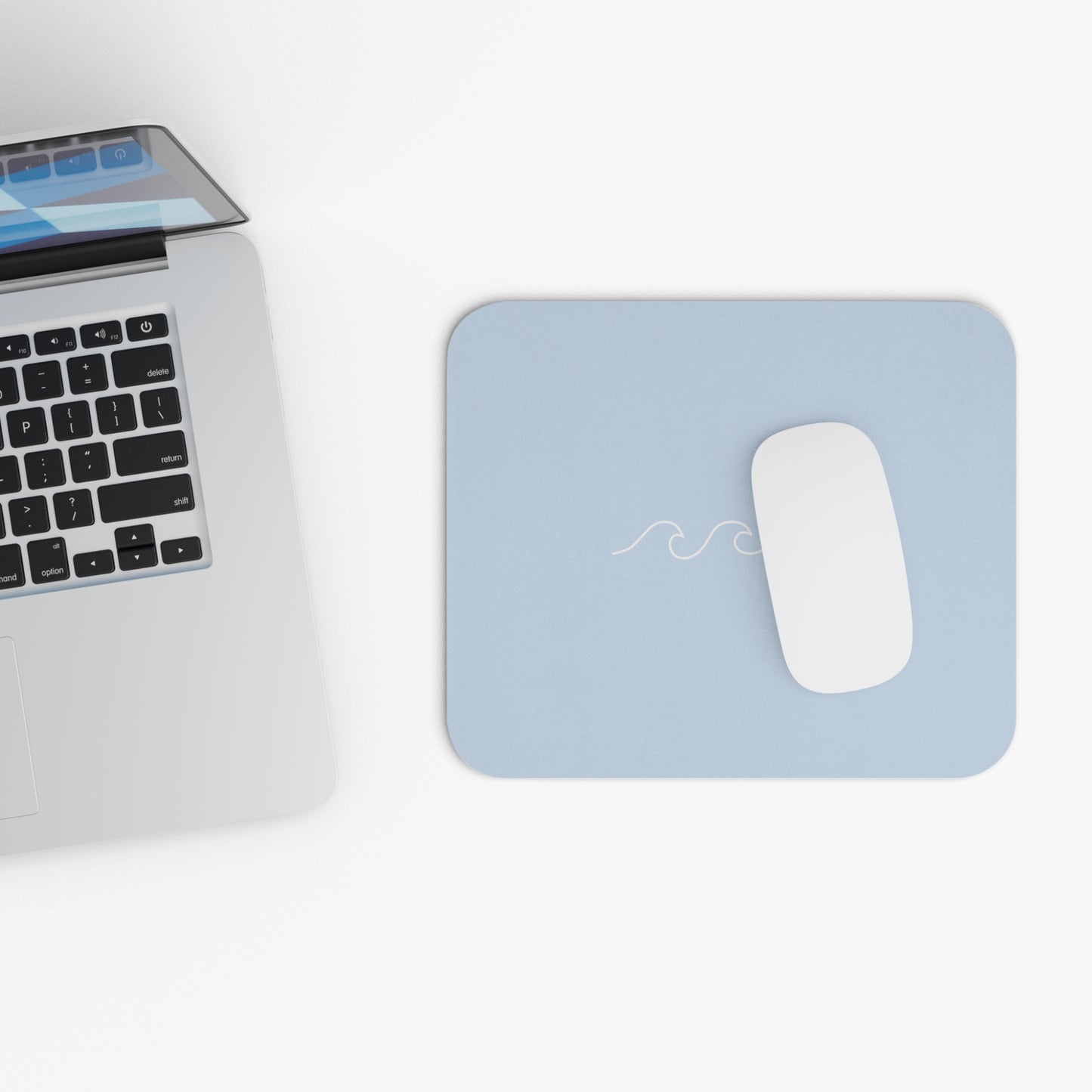 fine line wave mousepad