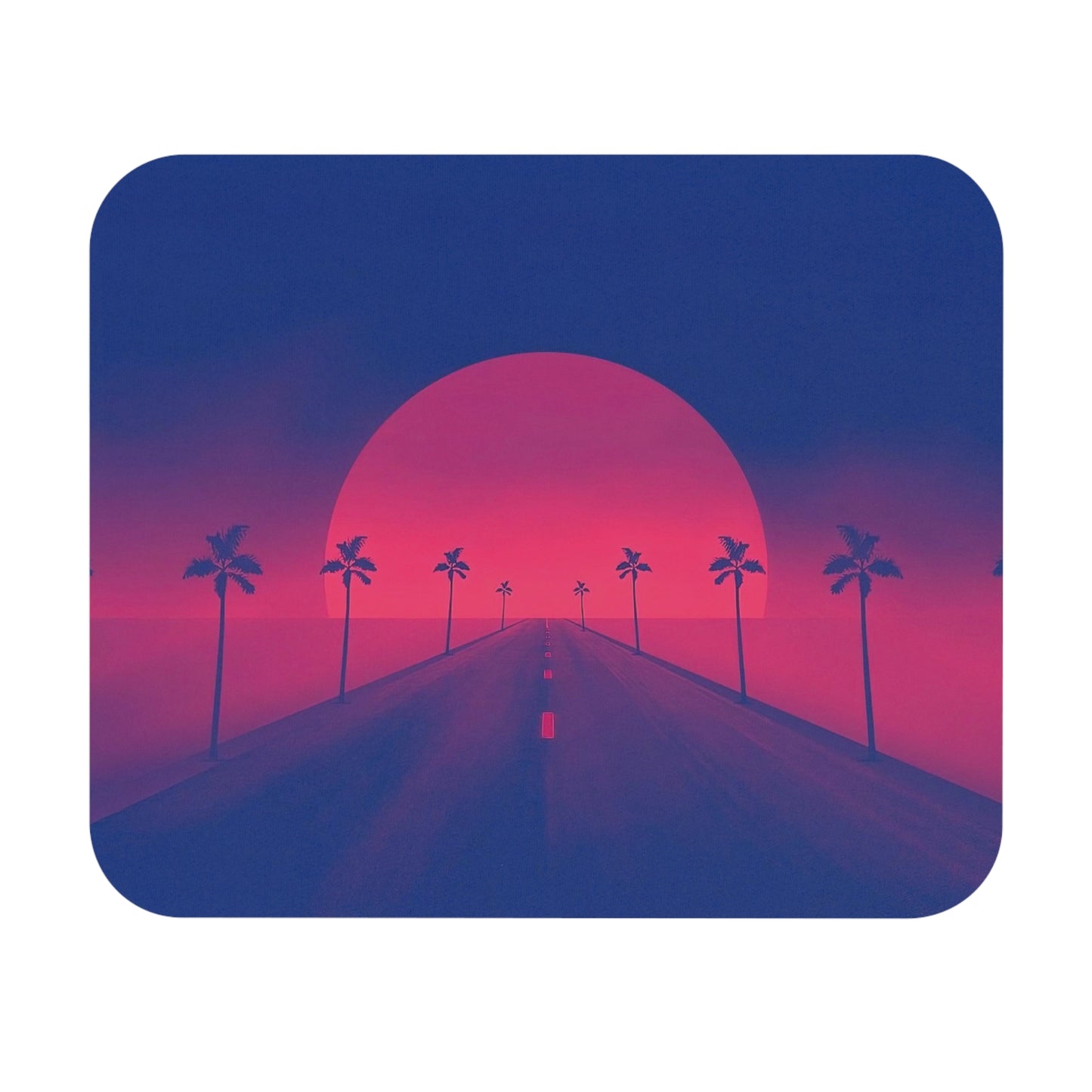 retro sunset mousepad