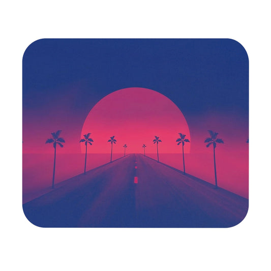 retro sunset mousepad
