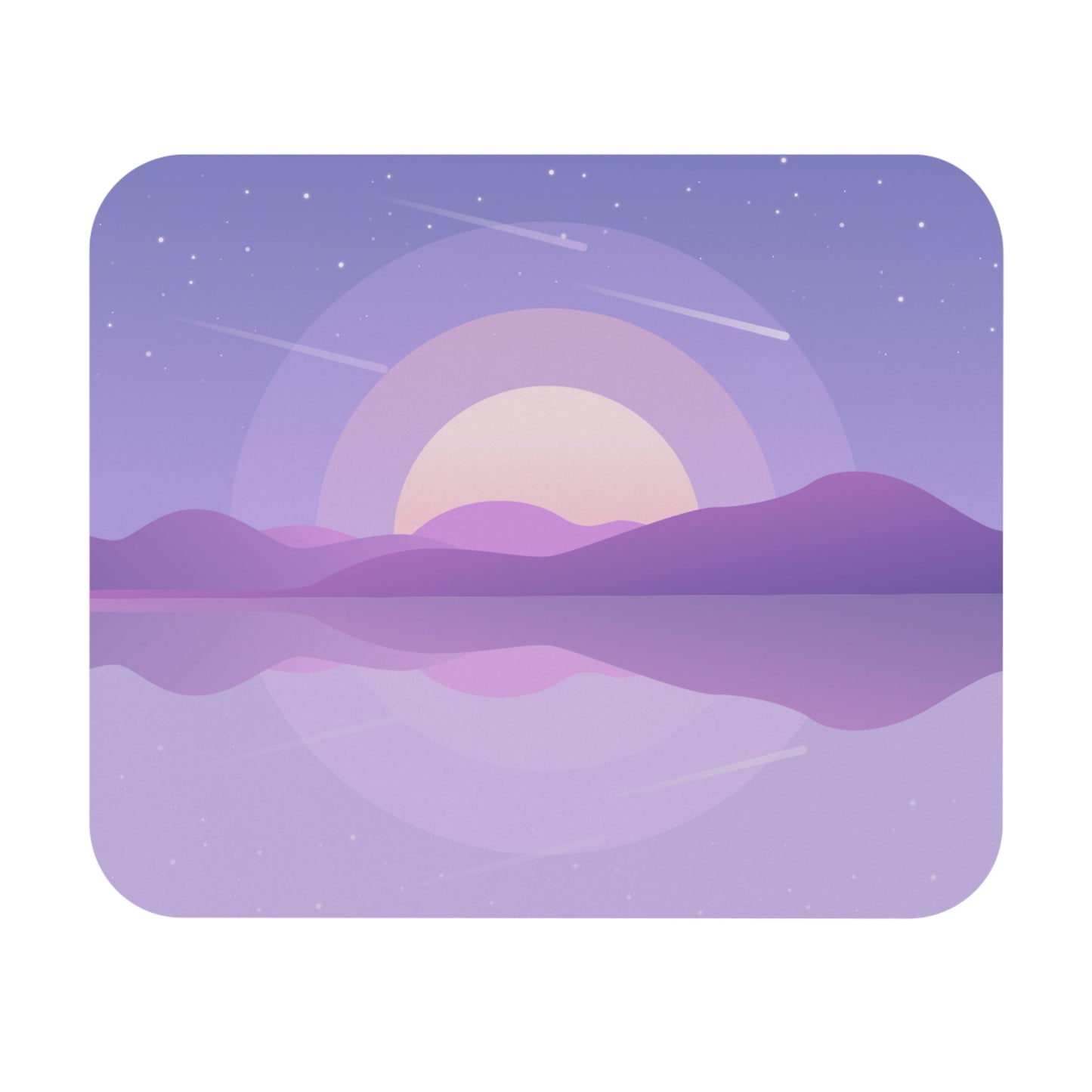futuristic sunset mousepad